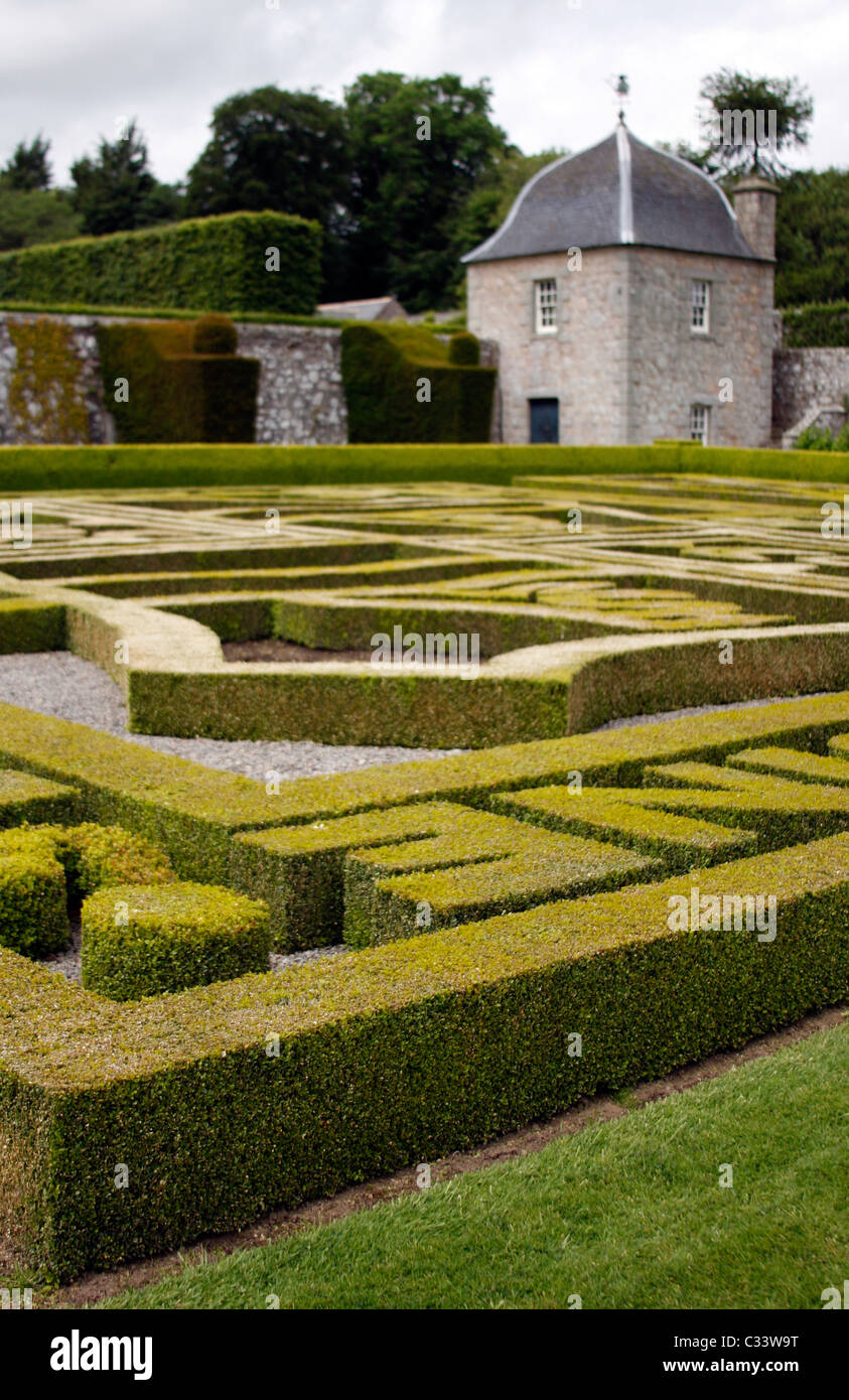 Giardini Pitmedden vicino Ellon in Aberdeenshire, Scozia Foto Stock