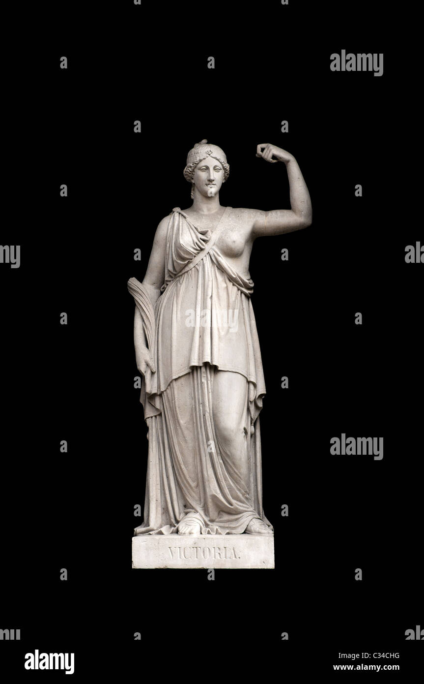 Sculture allegoriche (Vittoria) da Valeriano Salvatierra y Barriales, Museo del Prado a Madrid Foto Stock