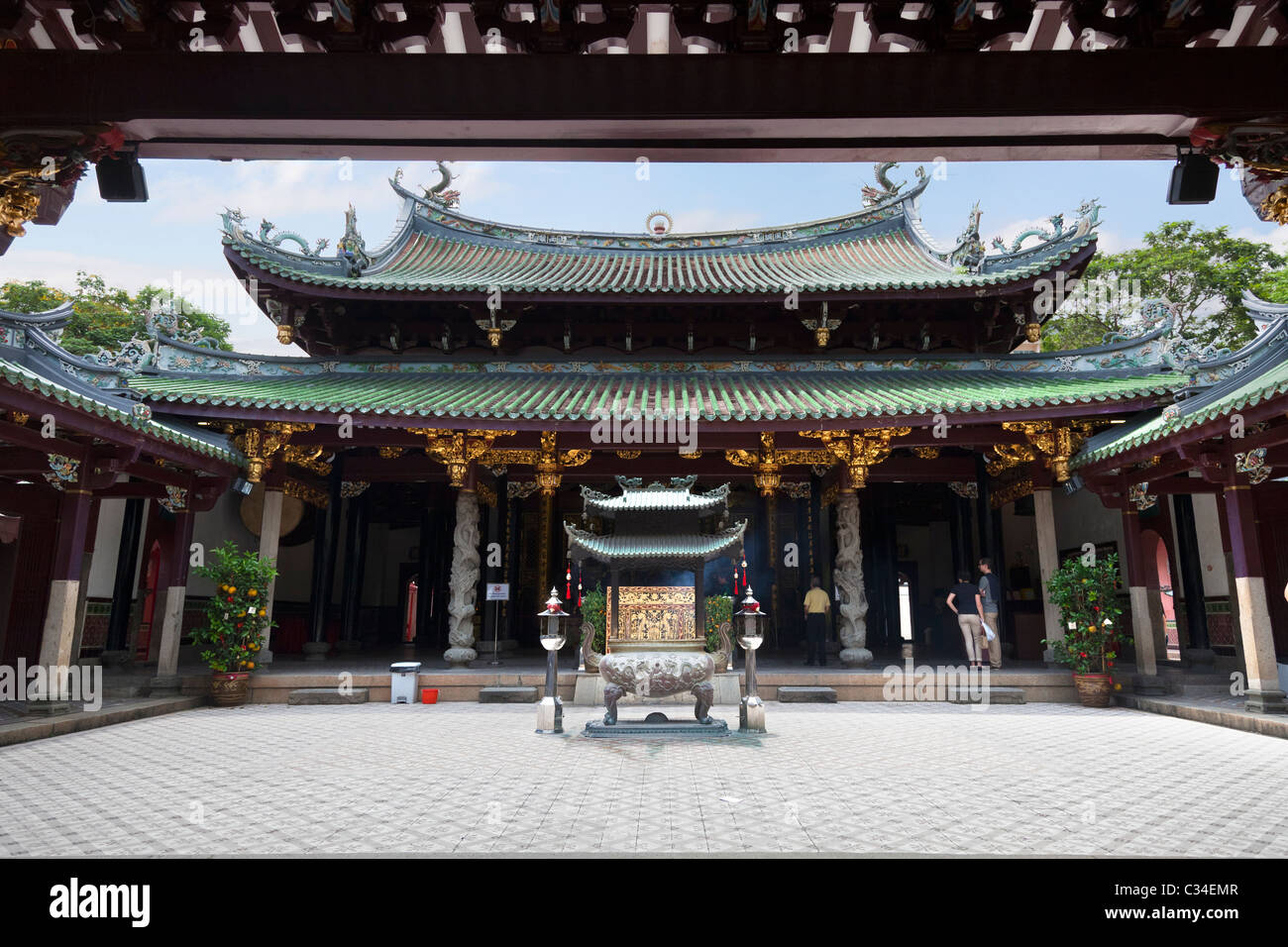 Thian Hok Keng Temple, Singapore Foto Stock