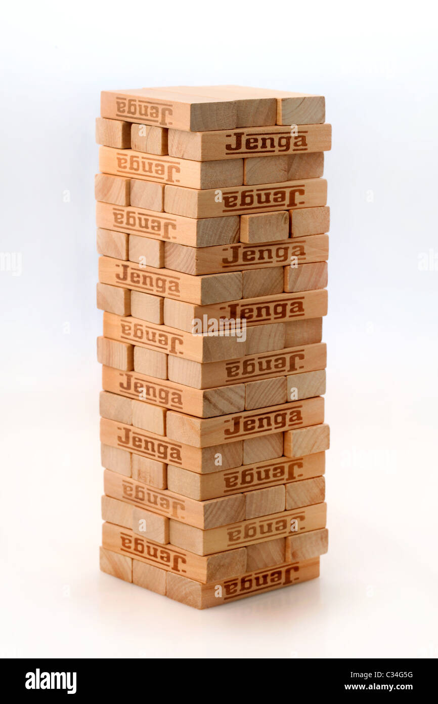 torre Jenga Foto Stock