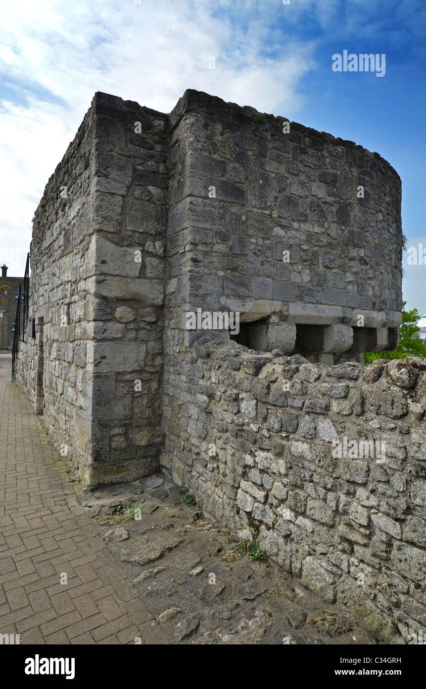 Torre catchcold southampton le mura della città Foto Stock