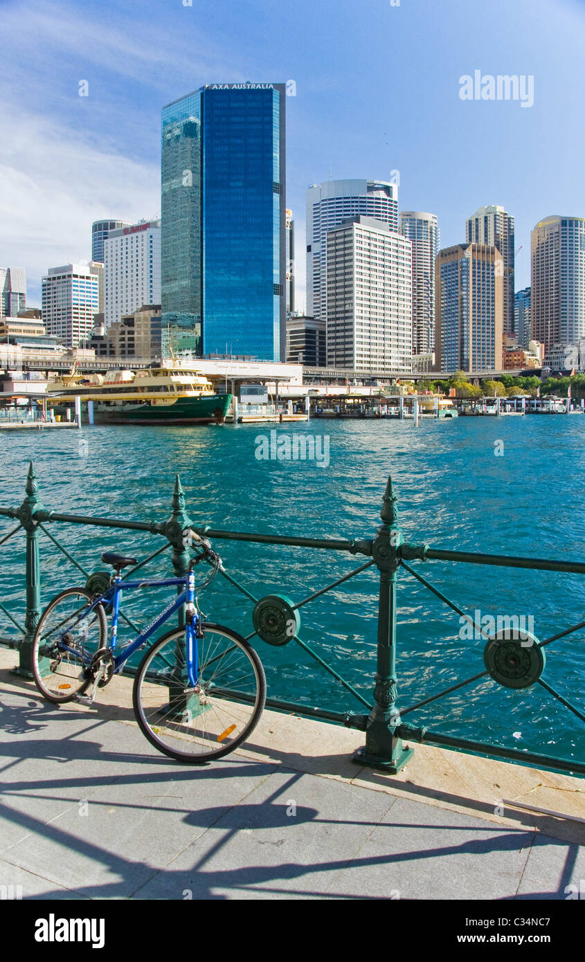 La baia e la skyline di Sydney, Australia Foto Stock