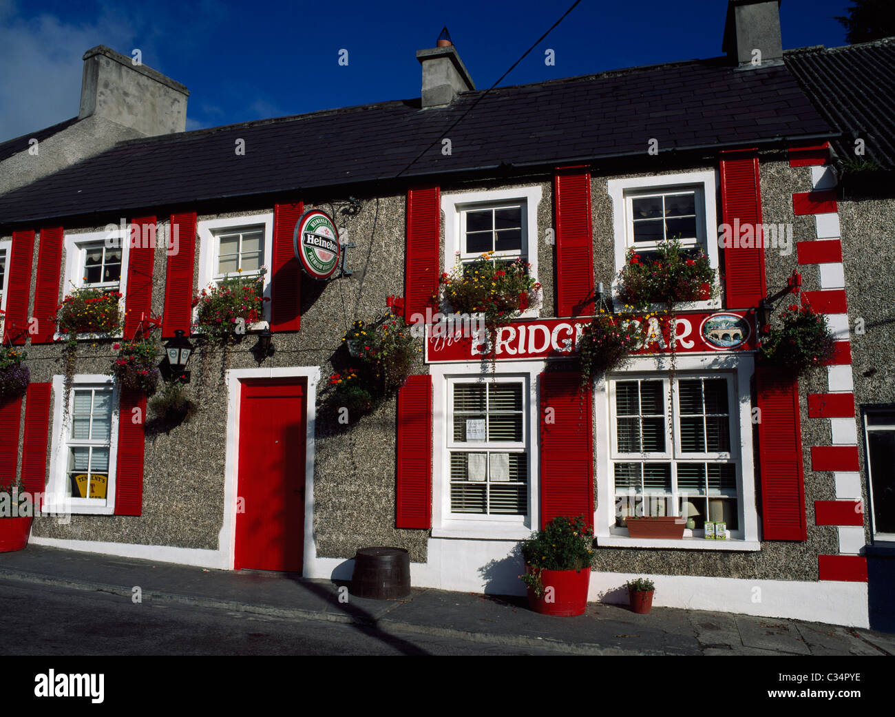 Bridge Bar,Rathmelton,Co Donegal, Irlanda;Pub tradizionale, Foto Stock