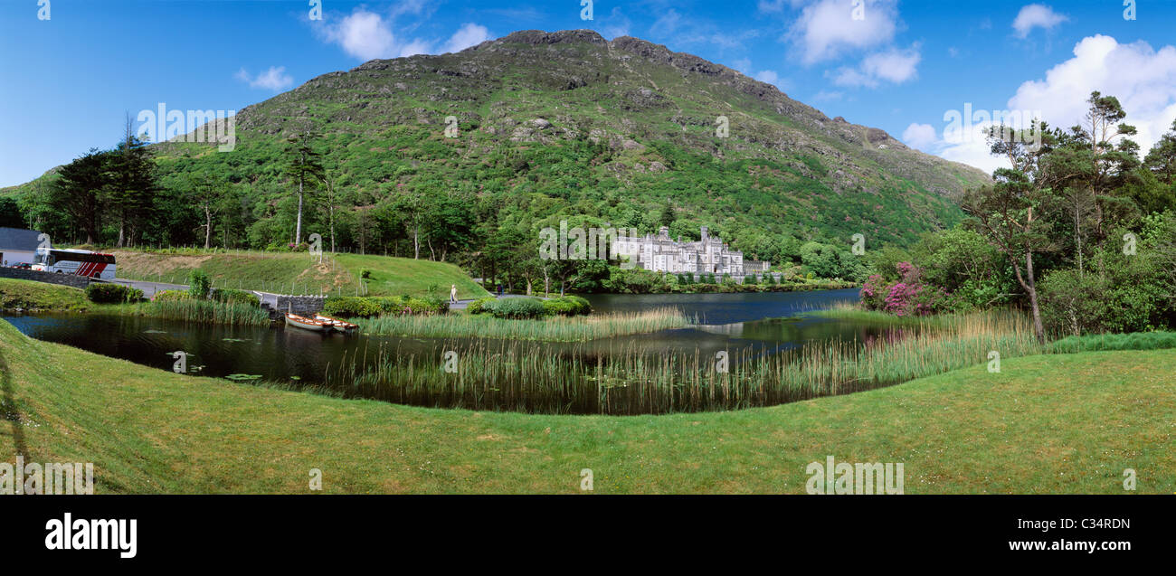 Co Galway, Kylemore Abbey, Foto Stock