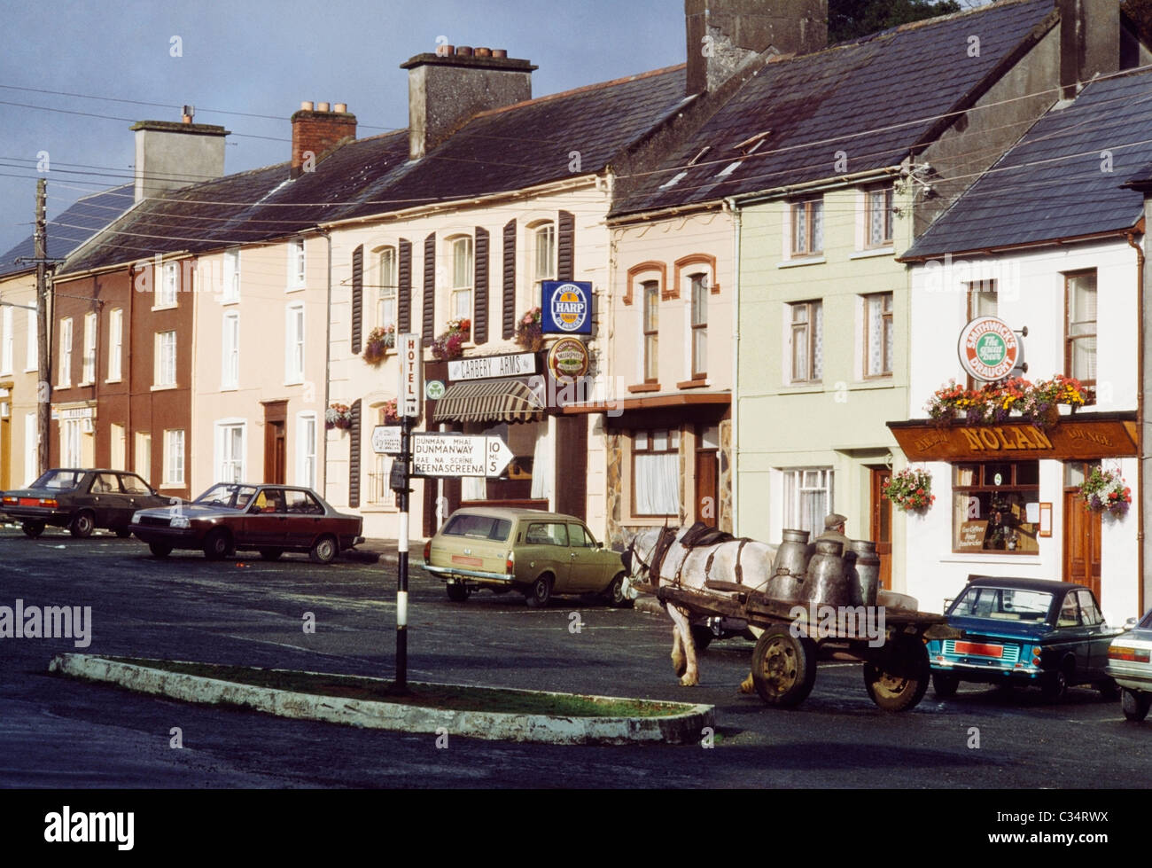Carro di latte, Rosscarbery, County Cork, Irlanda Foto Stock