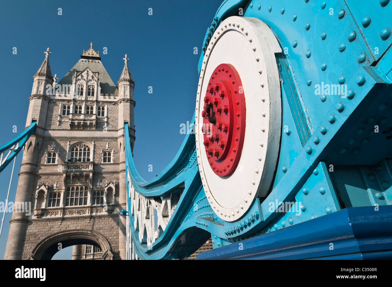 Il Tower Bridge London REGNO UNITO Foto Stock