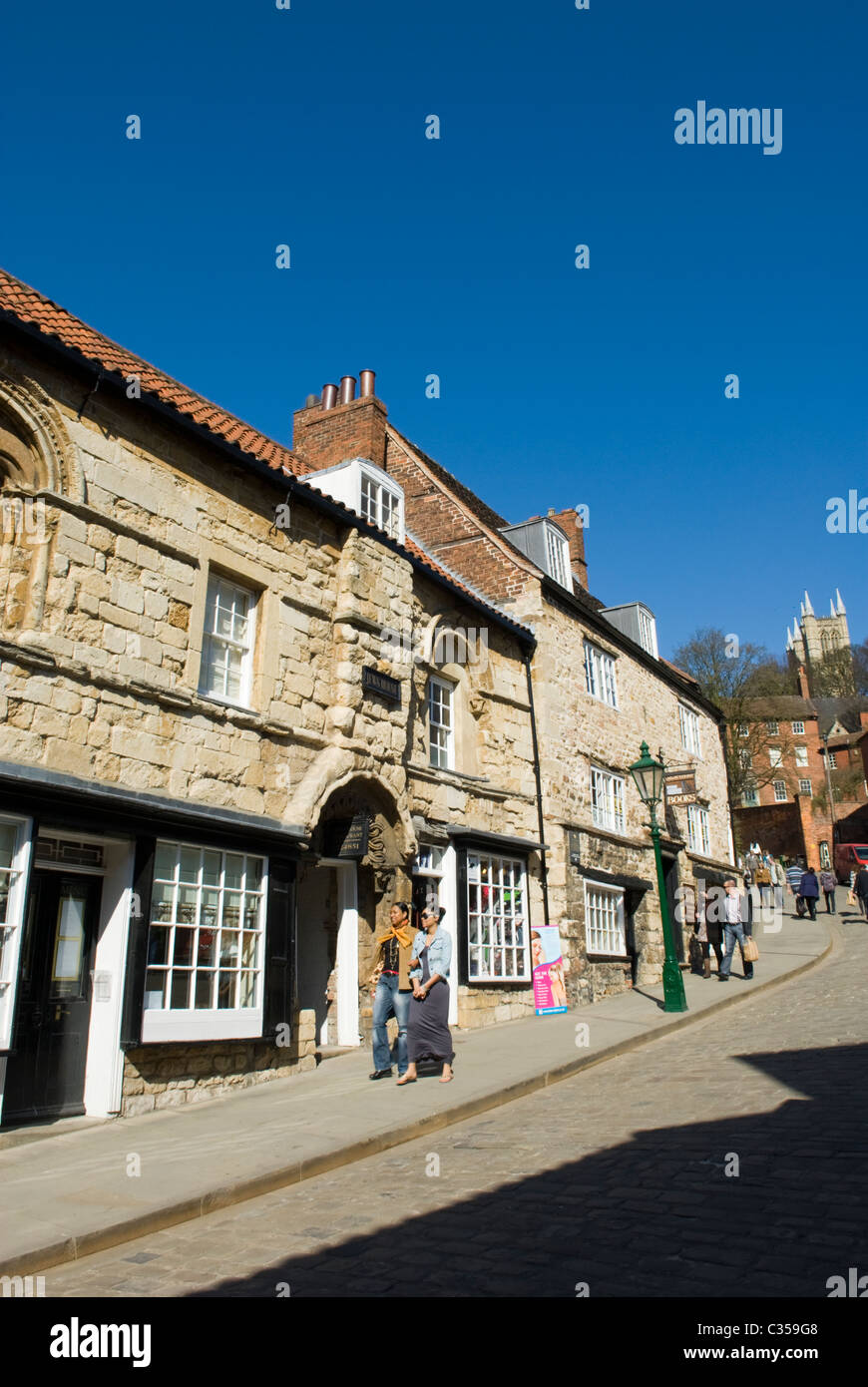 Ebreo della casa di Lincoln, Lincolnshire, Inghilterra. Foto Stock