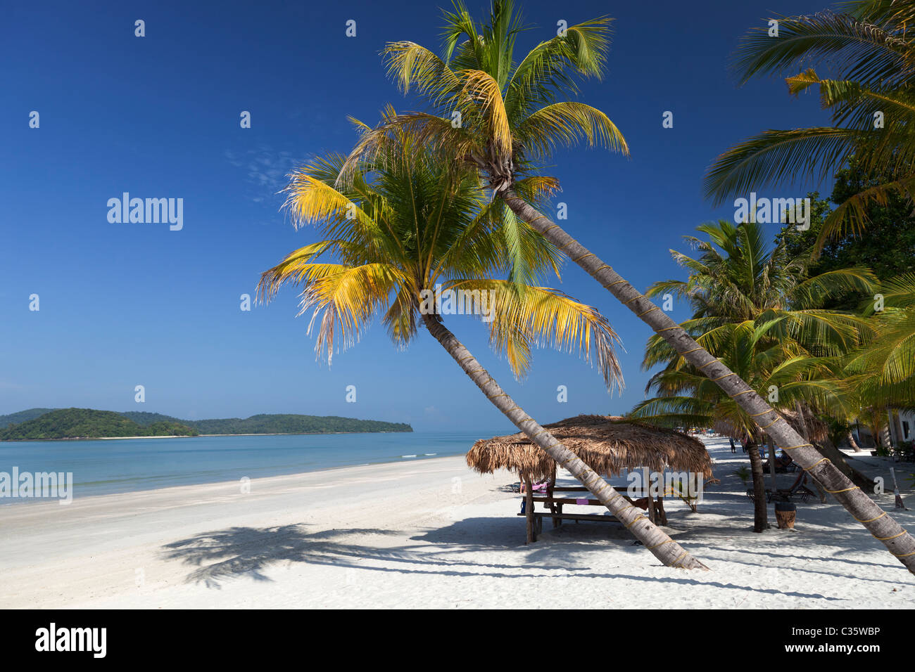 Sogno spiaggia tropicale a Pantai Cenang di Langkawi, Malesia 18 Foto Stock