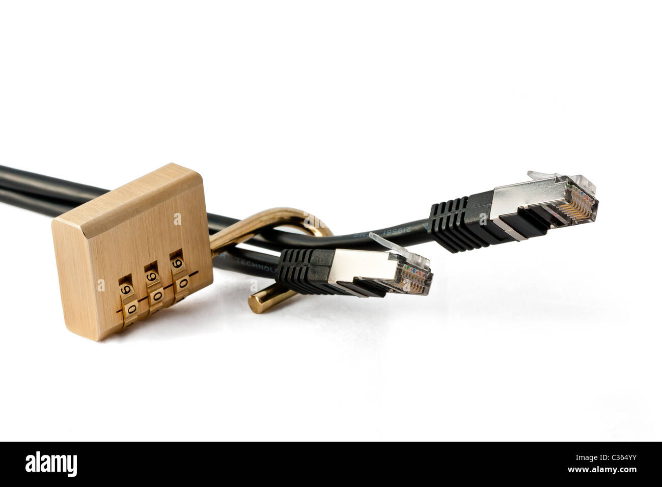 Rete LAN Sicurezza. Non protetti. Sbloccato Foto Stock