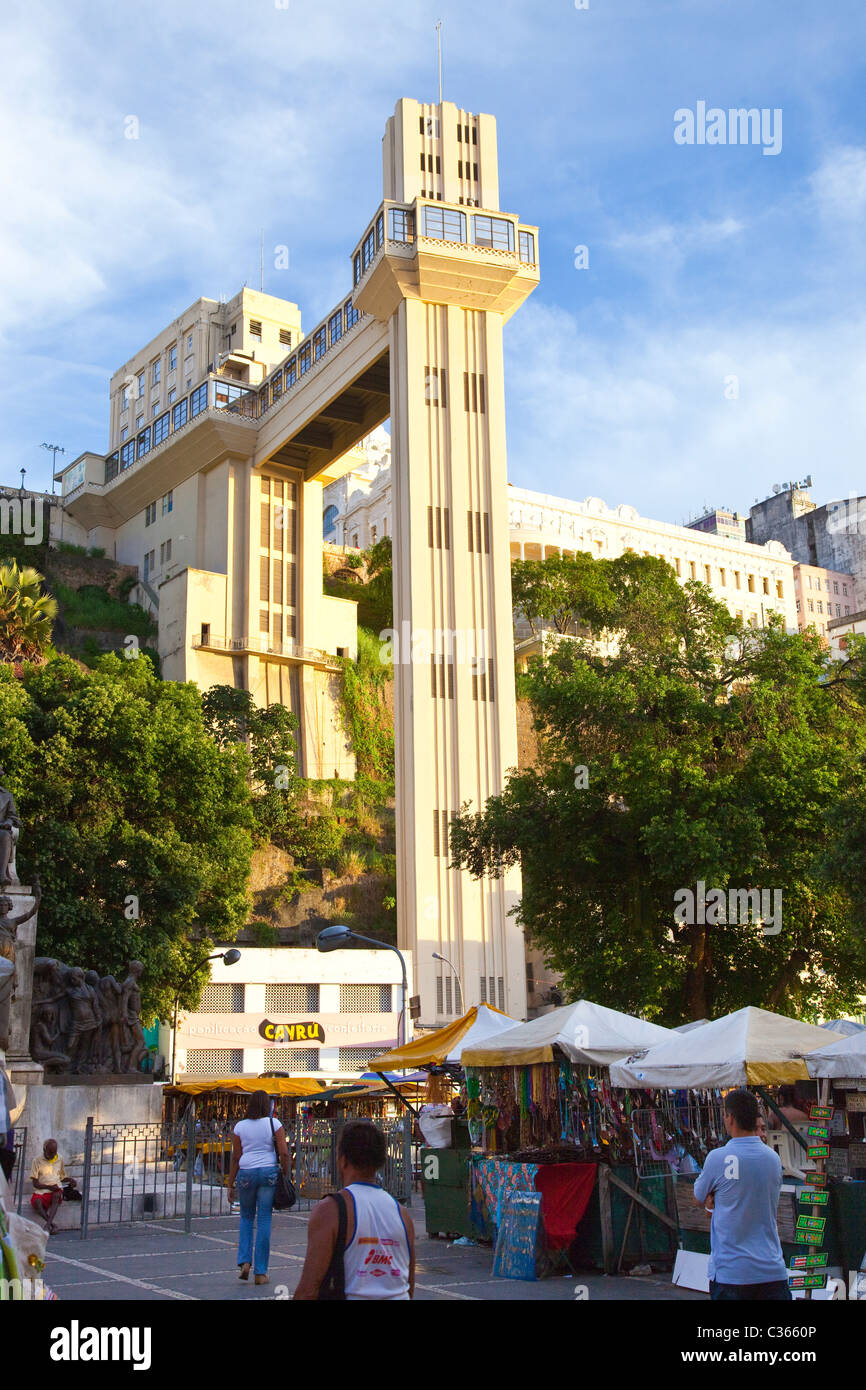 Lacerda ascensore, Salvador, Brasile Foto Stock