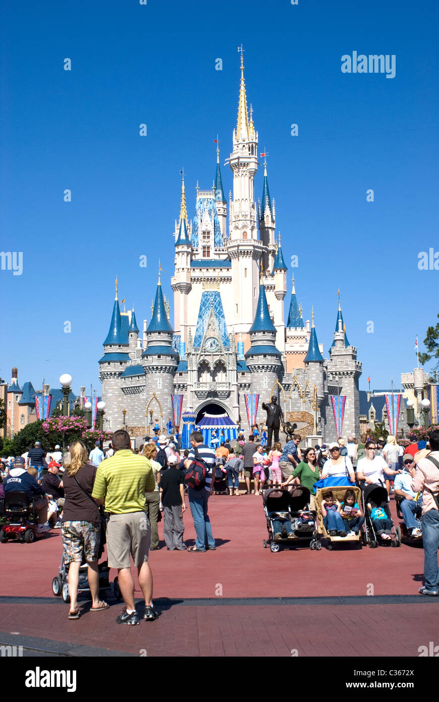 Cenerentola il castello, il Walt Disney World Resort di Orlando, Florida, Foto Stock