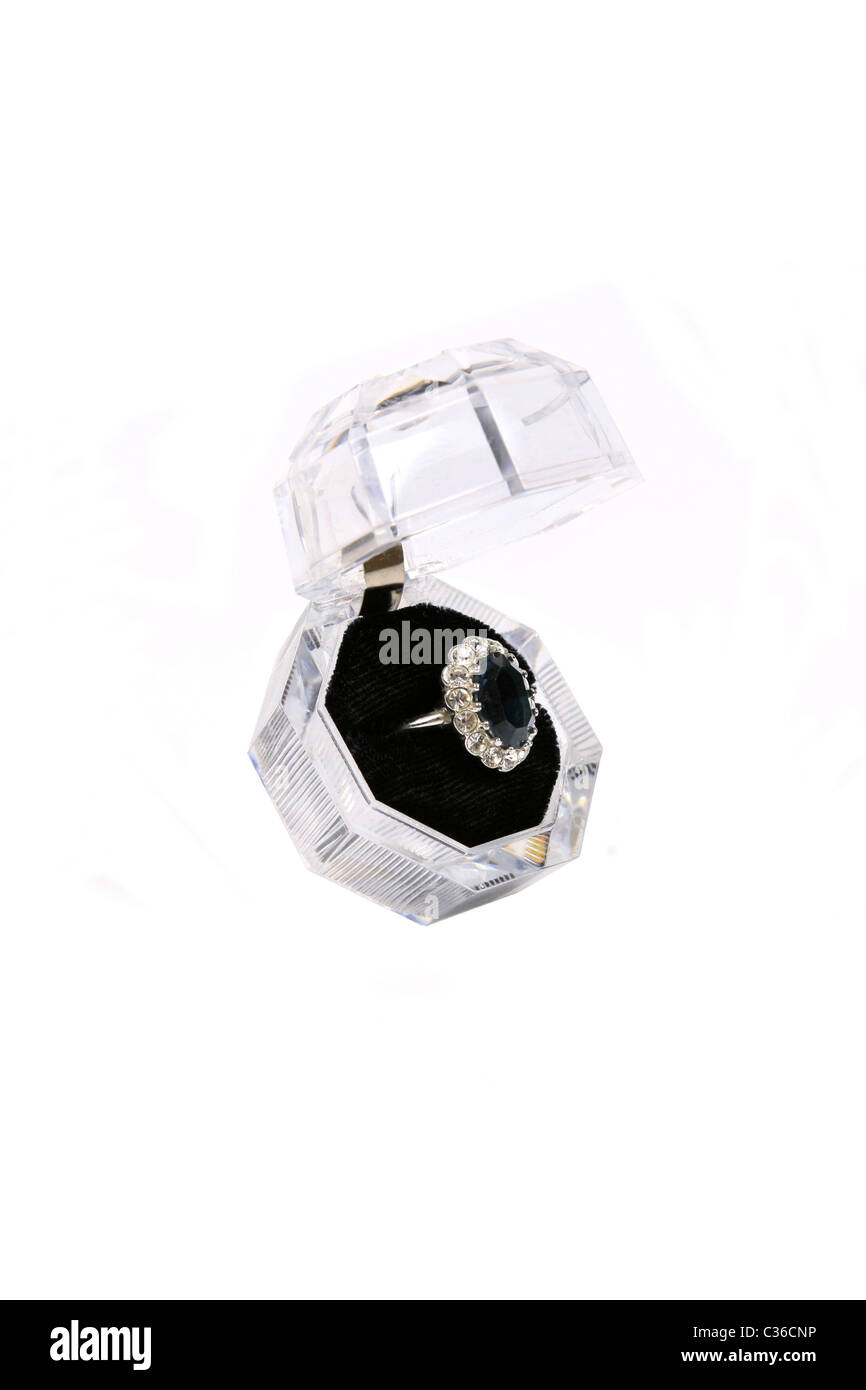 Copia della Principessa Diana's anello di fidanzamento - Vedere la descrizione Foto Stock