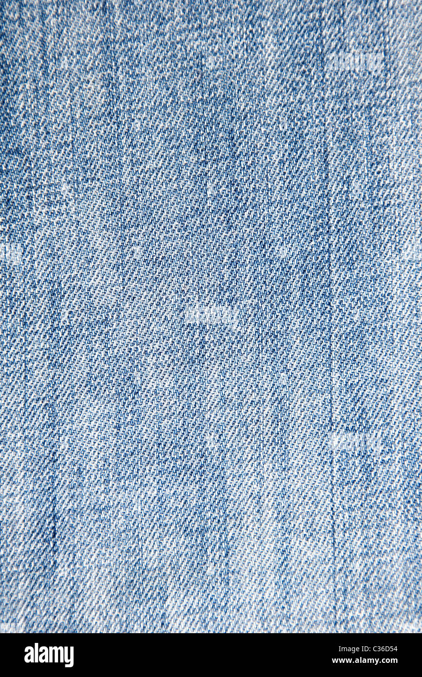 Close-up di denim blu con texture, denim tela sfondo Foto Stock