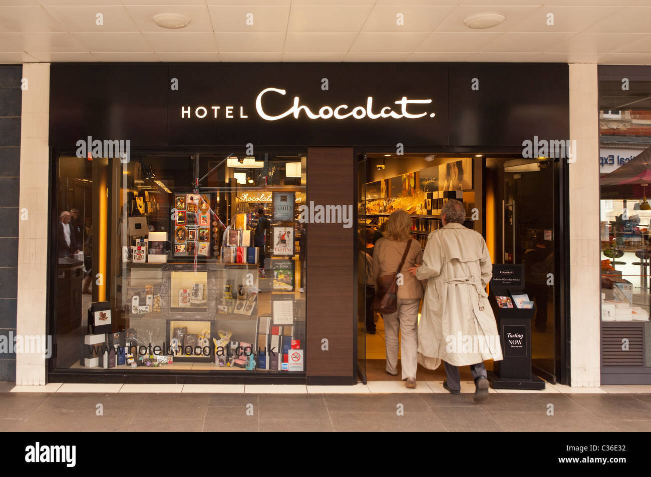 L'Hotel Chocolat shop store in Cambridge , Cambridgeshire , Inghilterra , Inghilterra , Regno Unito Foto Stock