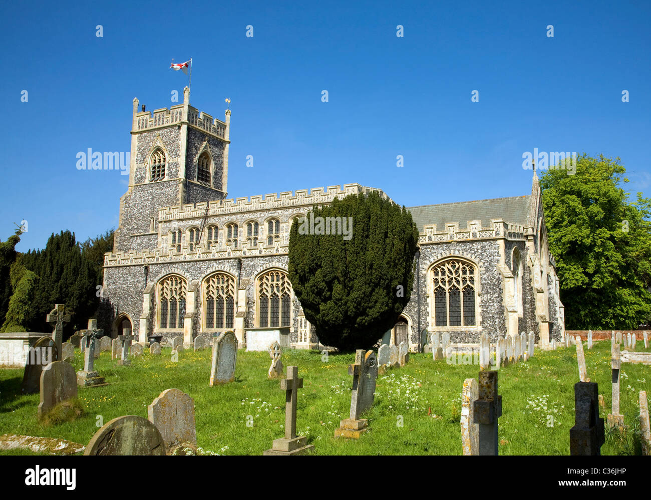 Chiesa Santa Maria Stratford St Mary Suffolk in Inghilterra Foto Stock