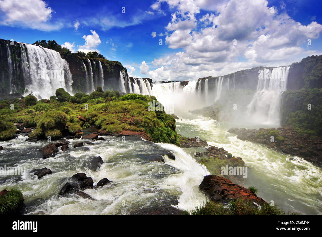Cascate di Iguassù, Iguassu Falls, o Iguaçu Falls sono le cascate Foto Stock