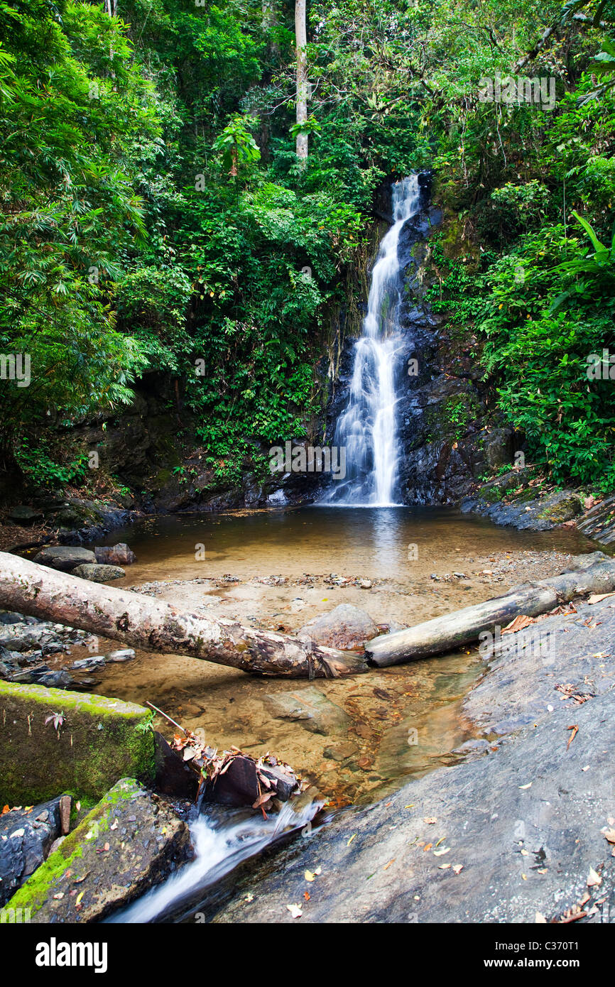 Durian Perangin cascata, Langkawi Foto Stock Durian Perangin cascata, Langkawi Foto Stock