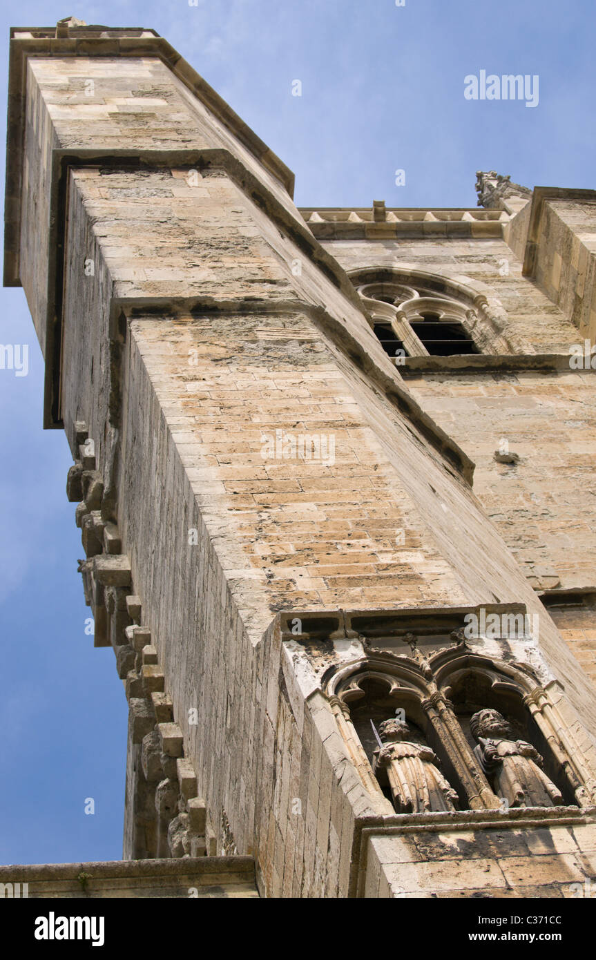 Narbonne torre della cattedrale Foto Stock