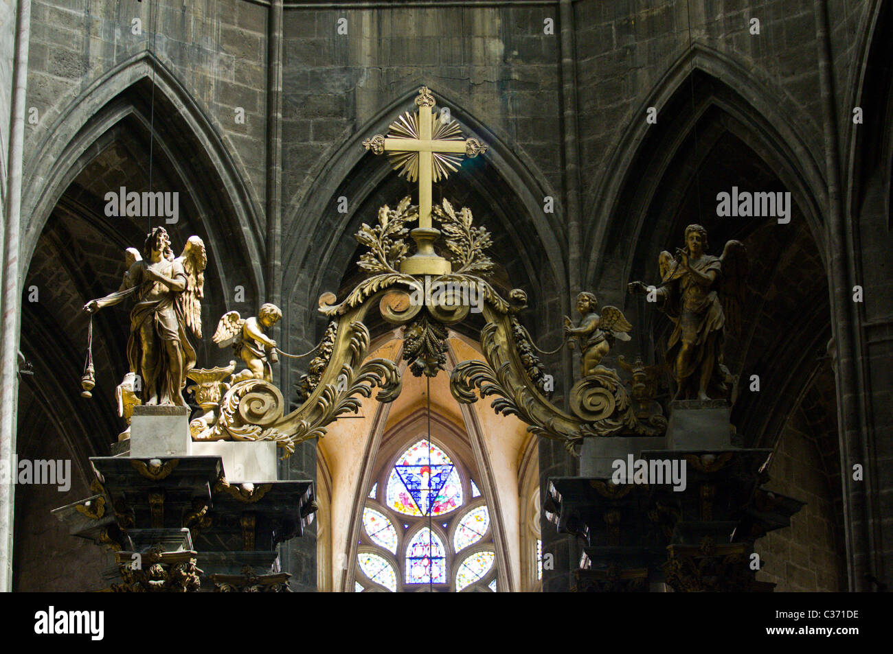 Cattedrale di Narbonne Foto Stock