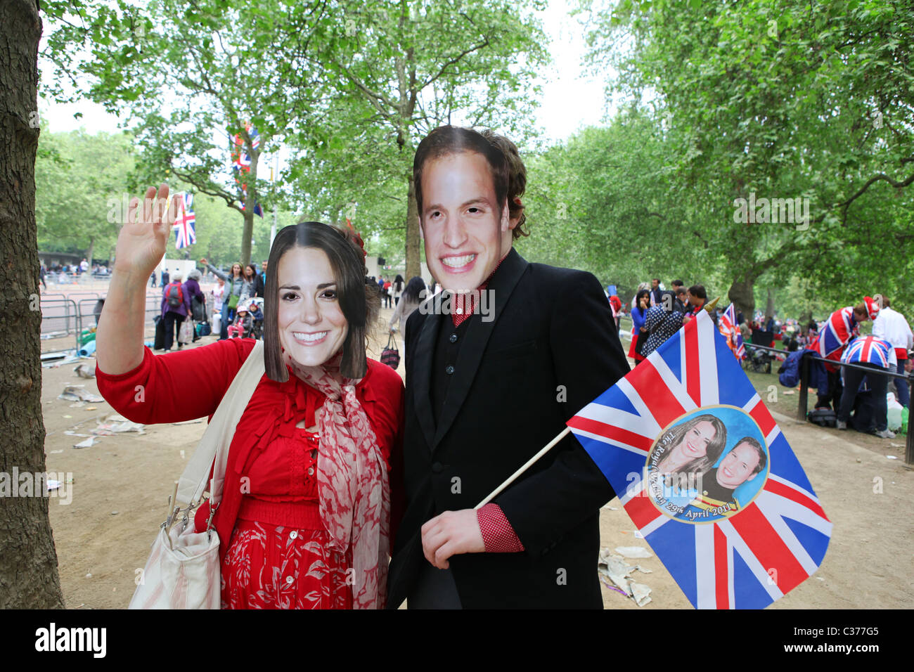 Nozze reali del principe William e Kate. Foto Stock
