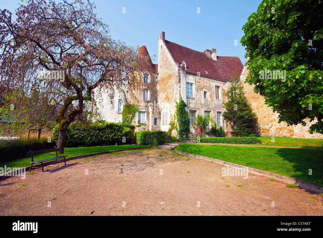 Biblioteca e Museo, 'Maisons des Comtes de mortagne (au Perche', Orne Bassa Normandia, Normandia, Francia del nord Europa Foto Stock