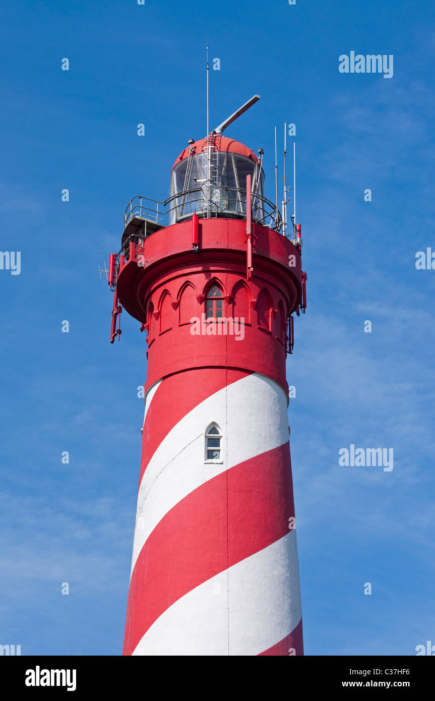 Faro sulla Schouwen-Duiveland, provincia di Zelanda, Paesi Bassi Foto Stock