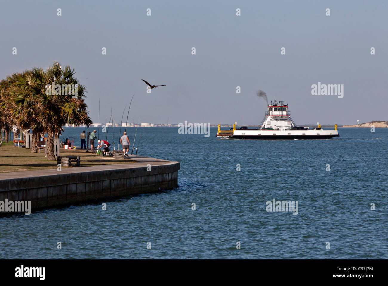 Roberts Point Park, pescatori Foto Stock