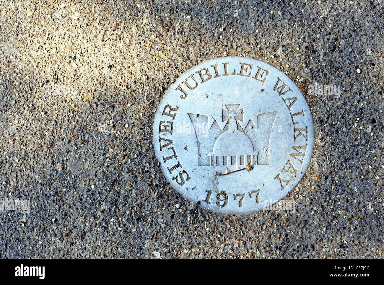 Targa commemorativa Foto Stock