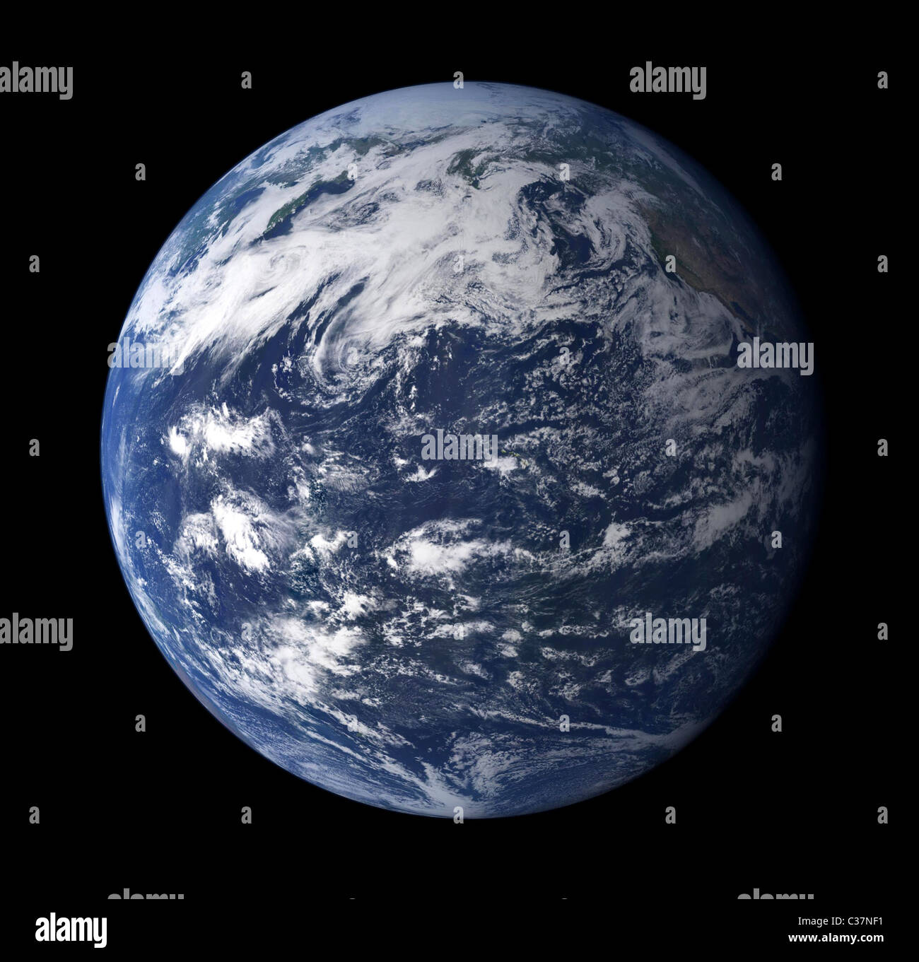 La Terra vista dallo spazio Foto Stock