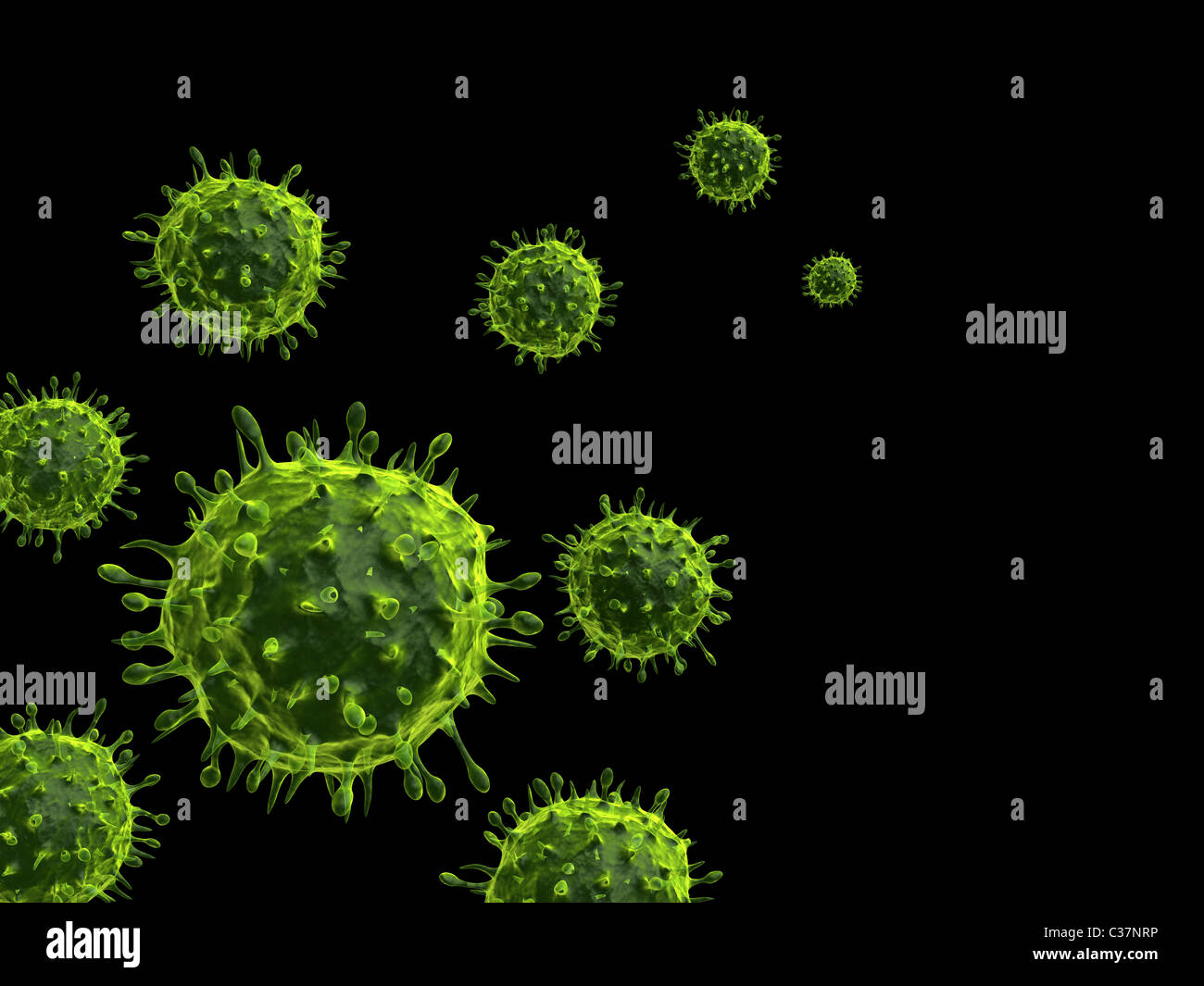 virus H1N1 Foto Stock