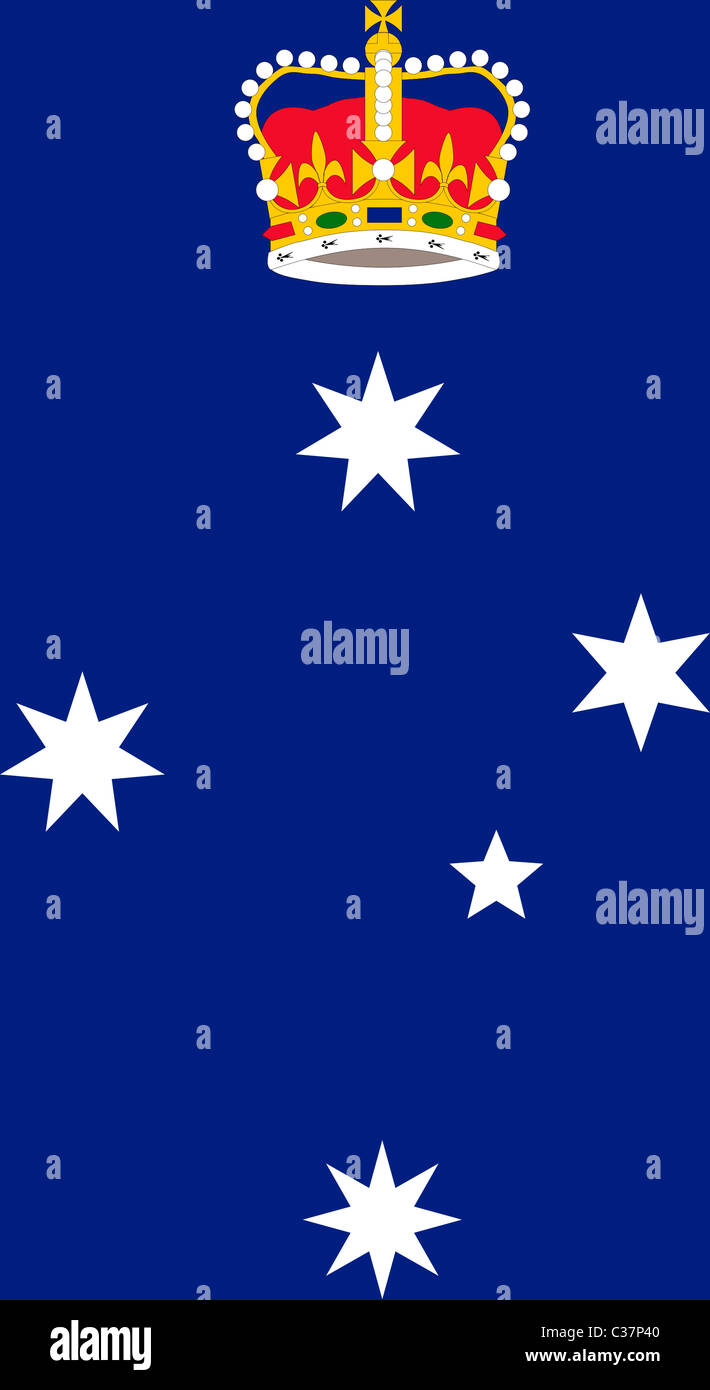 Illustrazione di Australia stato di Victoria badge. Foto Stock