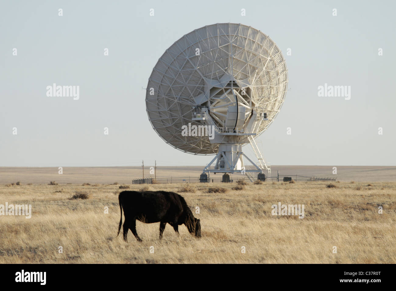 Molto grande schiera (VLA) radio astronomia osservatorio situato nei pressi di Socorro, Nuovo Messico, Stati Uniti d'America. Foto Stock