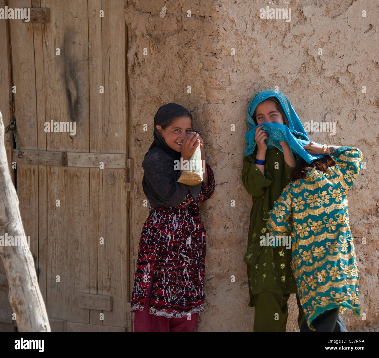 Le giovani ragazze in Helmand, Afghanistan Foto Stock