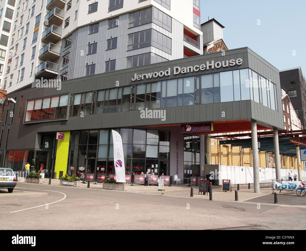 Jerwood DanceHouse, fonderia Lane, Ipswich, Suffolk, Inghilterra, la Casa della Danza Orientale - si è aperto nel 2009 Foto Stock