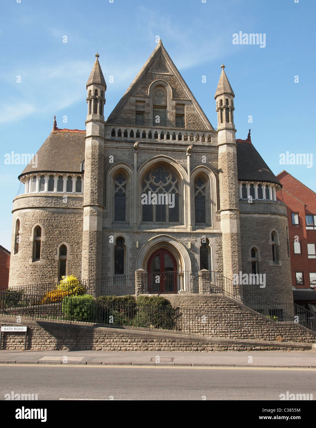 Bath Road Chiesa Metodista, Swindon, Wiltshire, Inghilterra Foto Stock