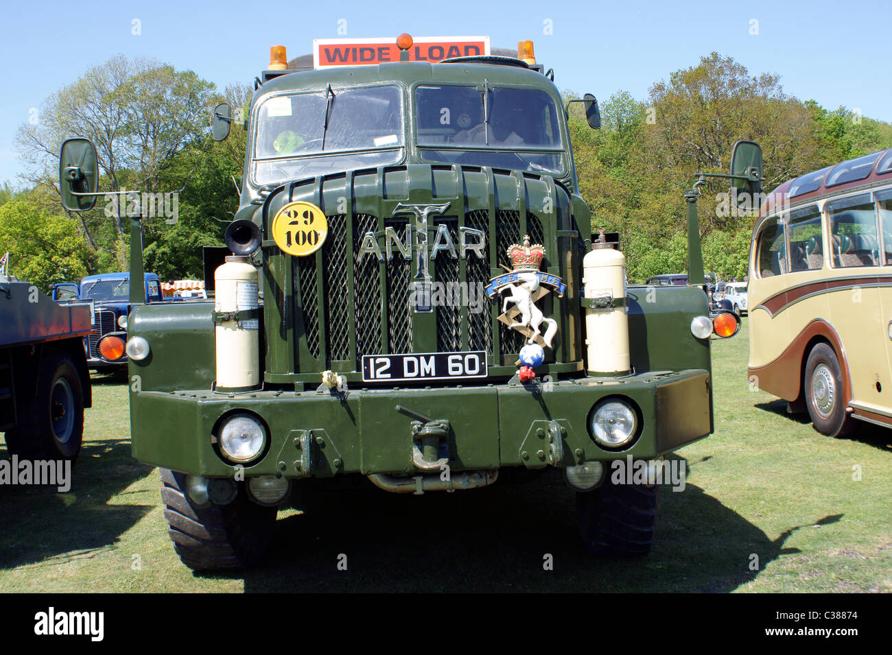 THORNYCROFT ANTAR IL TRASPORTO PESANTE TRANSPORTER BRITISH VEICOLO MILITARE (R.E.M.E.) ROYAL ELETTRICO INGEGNERI MECCANICI Foto Stock