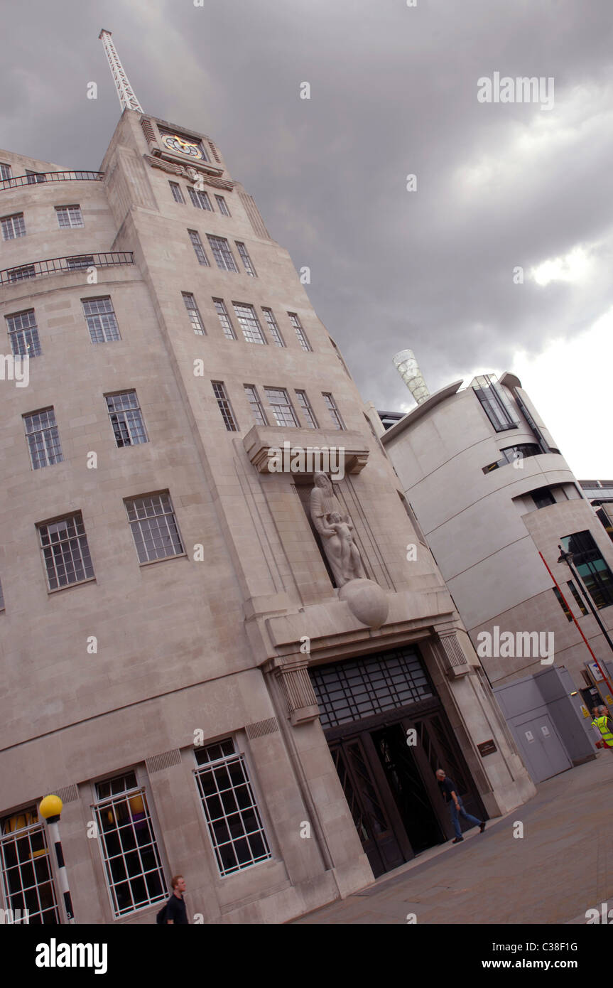 BBC Broadcasting House di Londra. Foto Stock