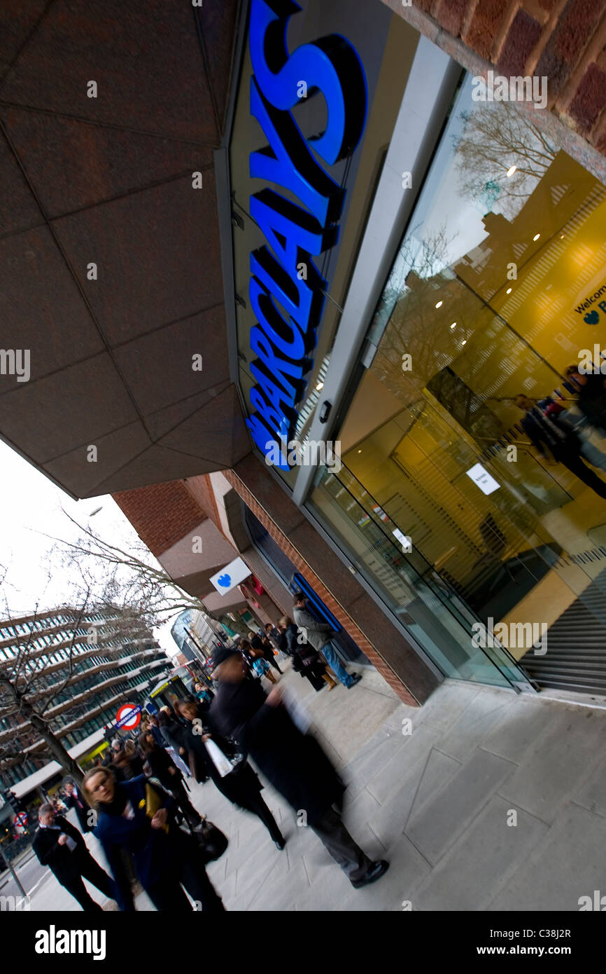 Un Barclays Bank branch nel centro di Londra Foto Stock