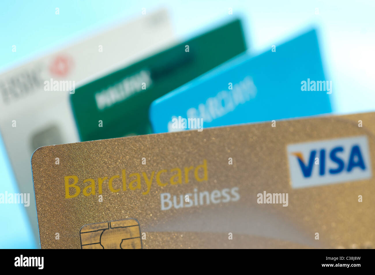 Un Barclays Business Visa la carta di credito Foto stock - Alamy