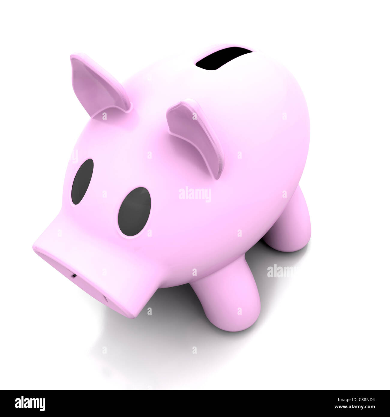 3D render di salvadanaio Foto Stock