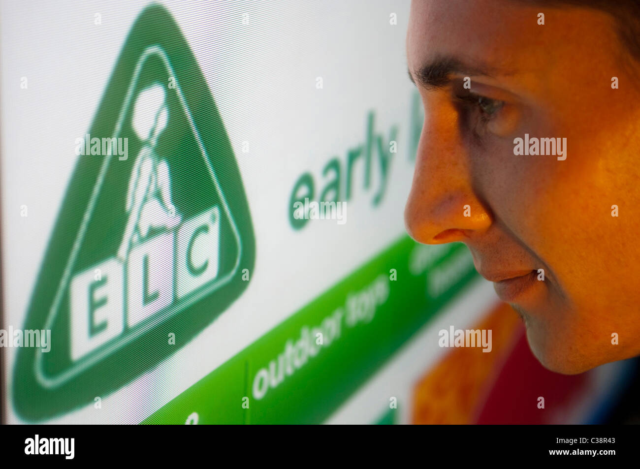 Immagine illustrativa dell'Early Learning Centre sito web. Foto Stock
