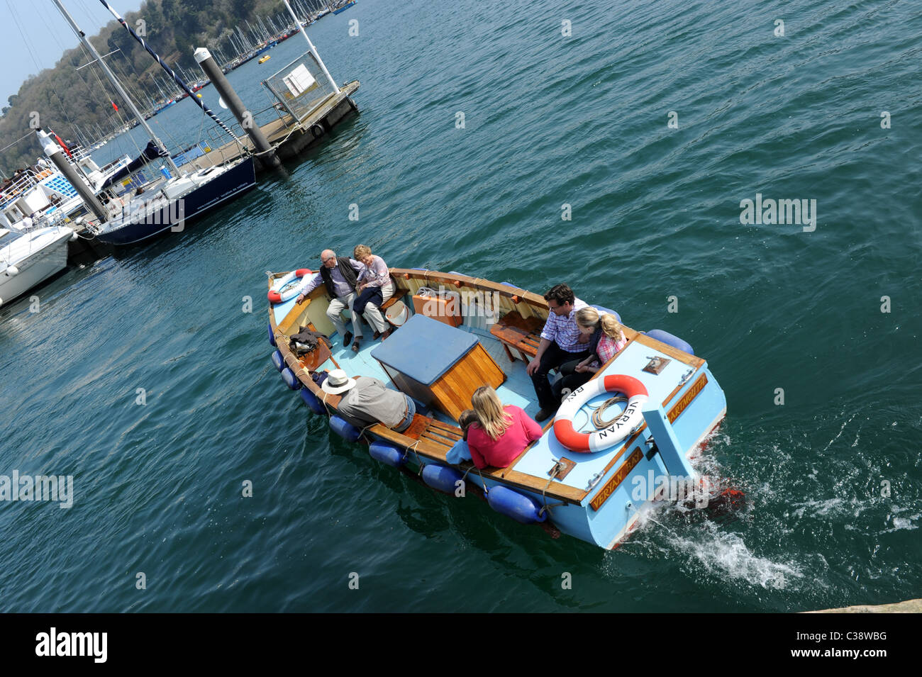 Gite in barca a Dartmouth Devon England Regno Unito Foto Stock