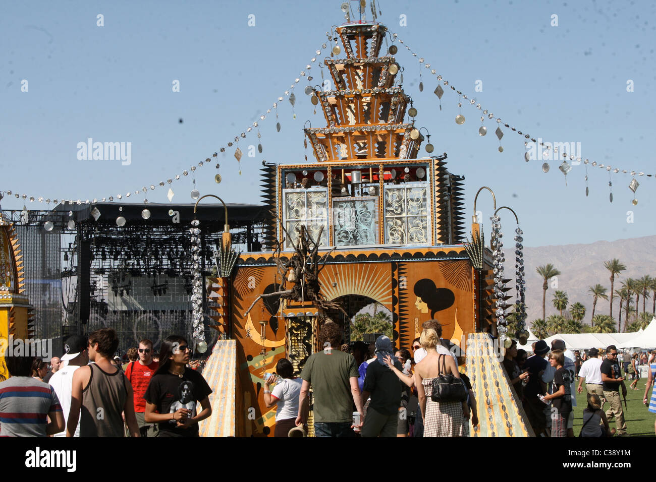 Atmosfera Coachella Music Festival 2009 - Giorno 1 Indio, California - 17.04.09 Foto Stock