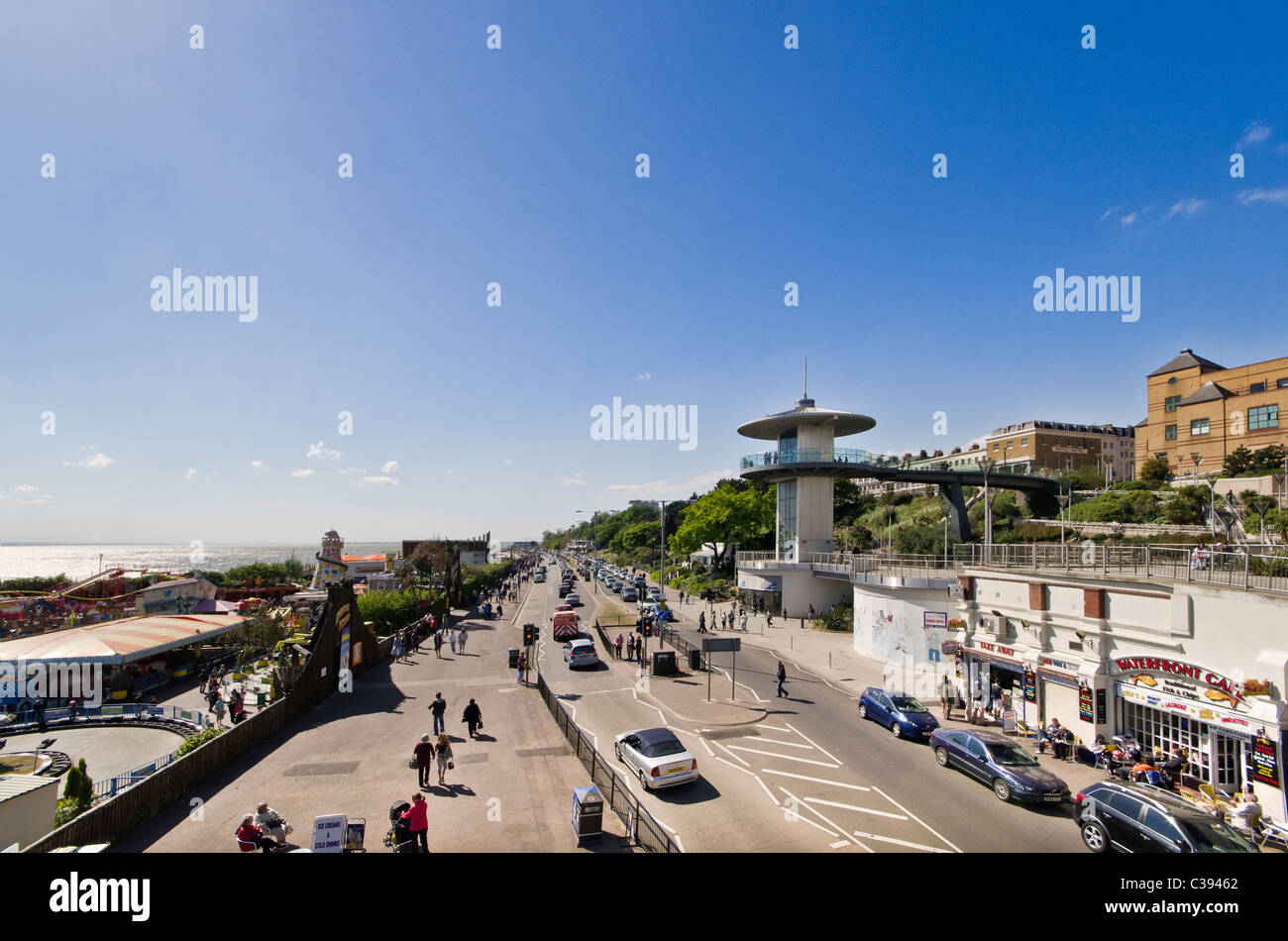 La torre di osservazione a Southend-on-Sea, Essex, Inghilterra, Regno Unito Foto Stock