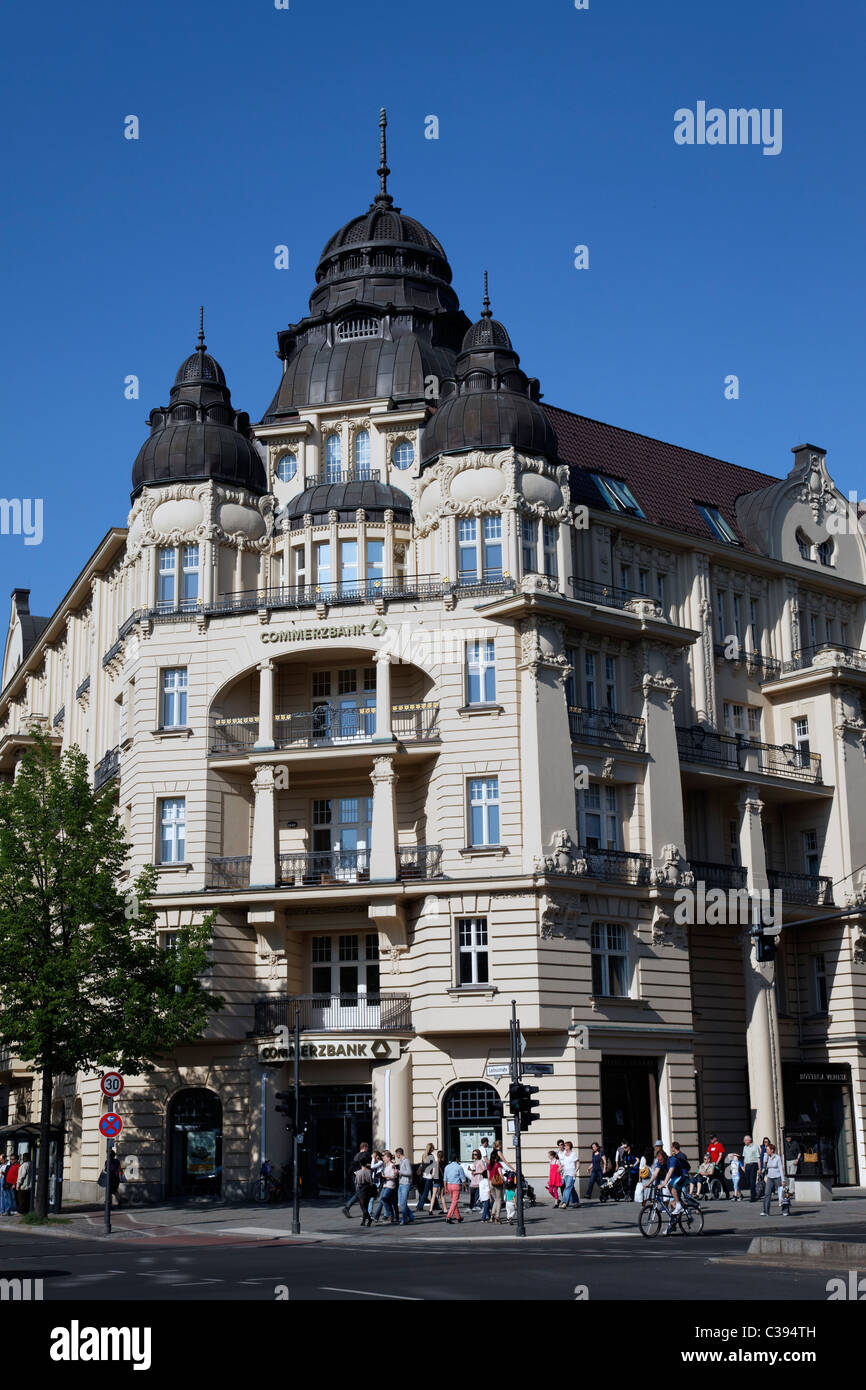 Berlino, commerciale e residenziale di casa a Kurfuerstendamm Leibnitzstr angolo. Ue/DE/DEU/ Germania/ Capitol Berlino. Foto Stock