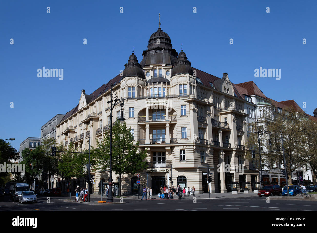 Berlino, commerciale e residenziale di casa a Kurfuerstendamm Leibnitzstr angolo. Ue/DE/DEU/ Germania/ Capitol Berlino. Foto Stock