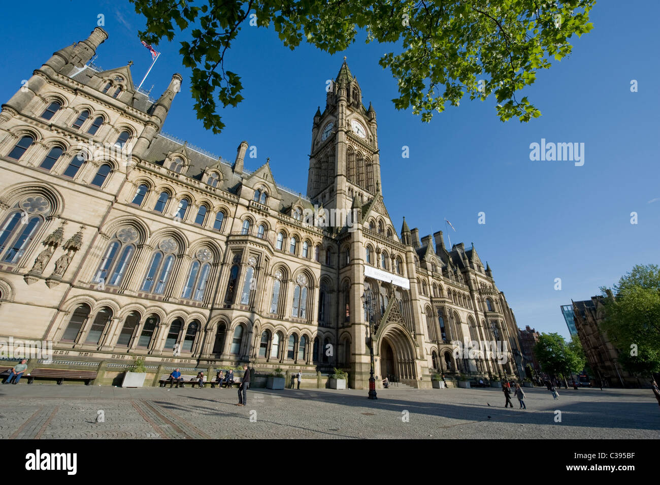 Manchester Town Hall. Foto Stock