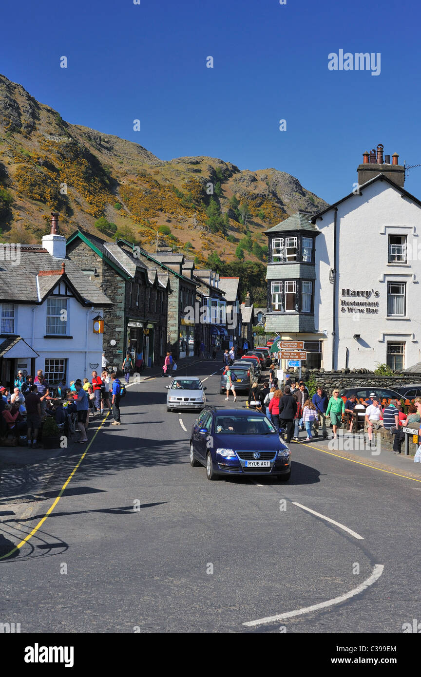 Coniston village center Foto Stock