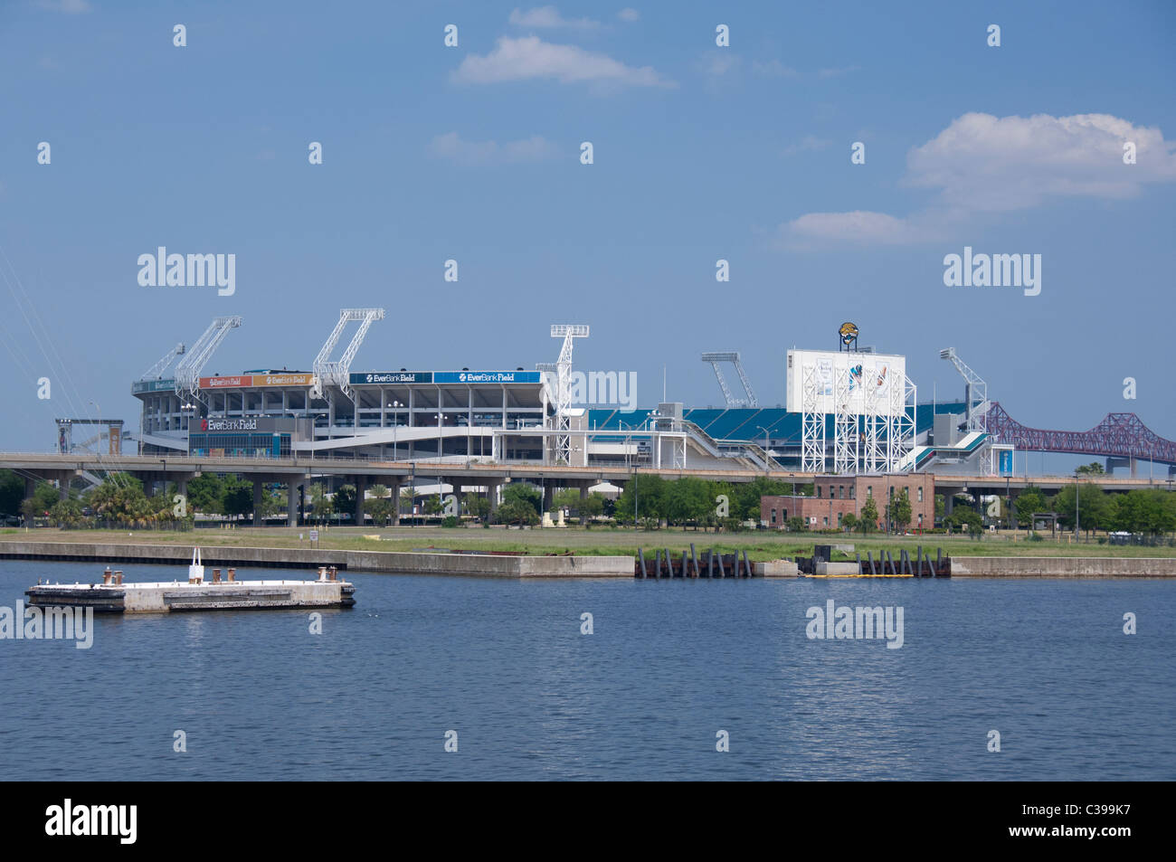 Florida, Jacksonville. EverBank Field, casa della Florida la squadra NFL Jacksonville Jaguars. Foto Stock