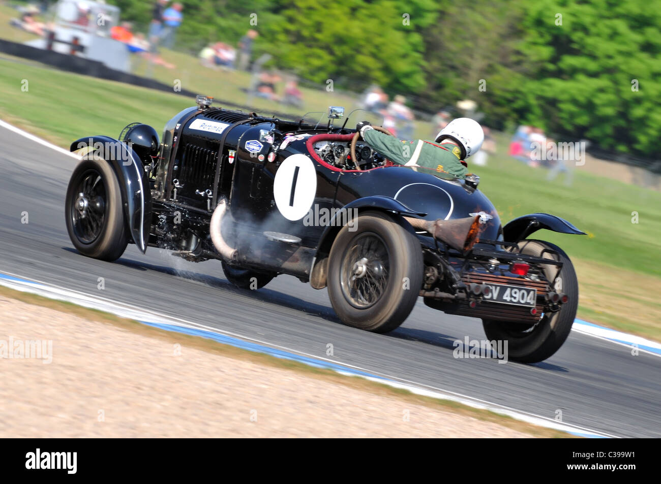 'Mannuncio Jack' per pre-guerra delle sportscars - Nigel Batchelor, 1929 Bentley 4.5 litri di SC Foto Stock